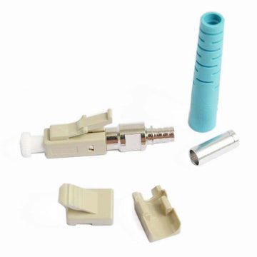 LC Simplex Multimode 50um OM3 Connector Aqua Housing 3mm