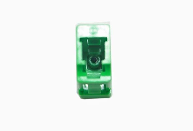 LC/APC Single Mode Mating Sleeve, Zirconia Sleeve, Snap Mount, Green Color