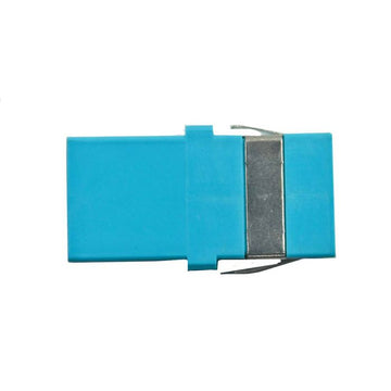 SC Simplex 10Gig Multimode Adapter, Aqua, No Flange