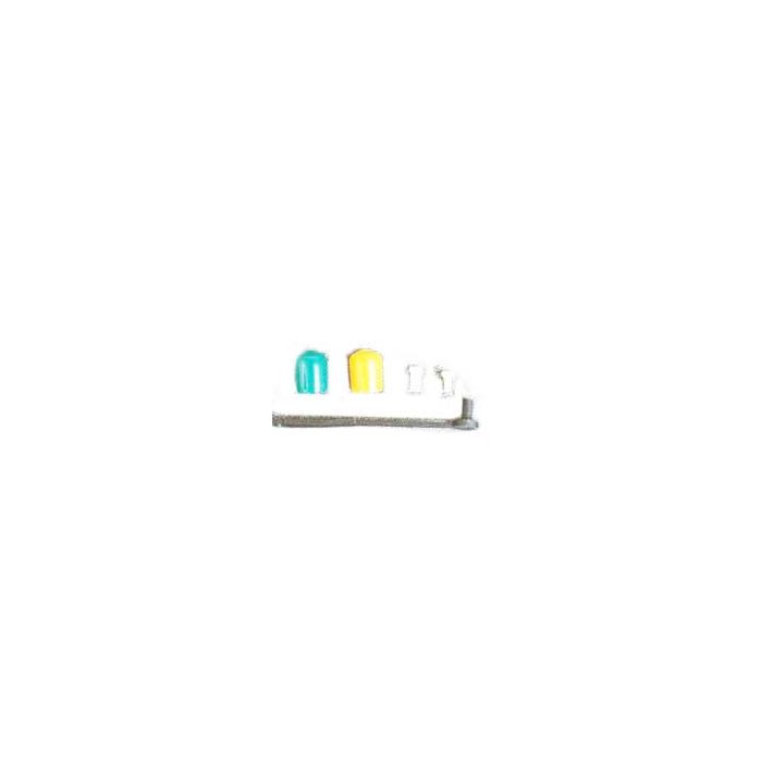 Universal 2.5mm Dust Cap, Black with Strap (100 Pack)