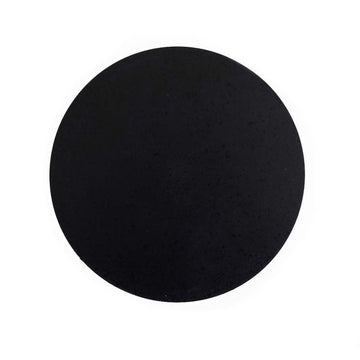 5" Circular Rubber Polishing Pad, 90 Durometer, Black