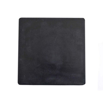 6" x 6" Square Rubber Polishing Pad - 90 Durometer - Black