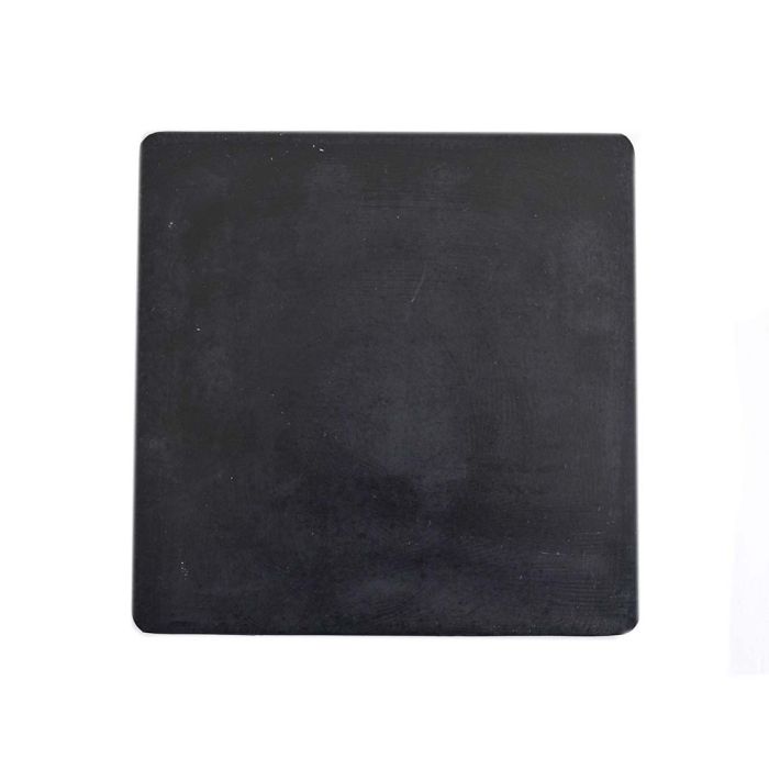 6" x 6" Square Rubber Polishing Pad - 90 Durometer - Black