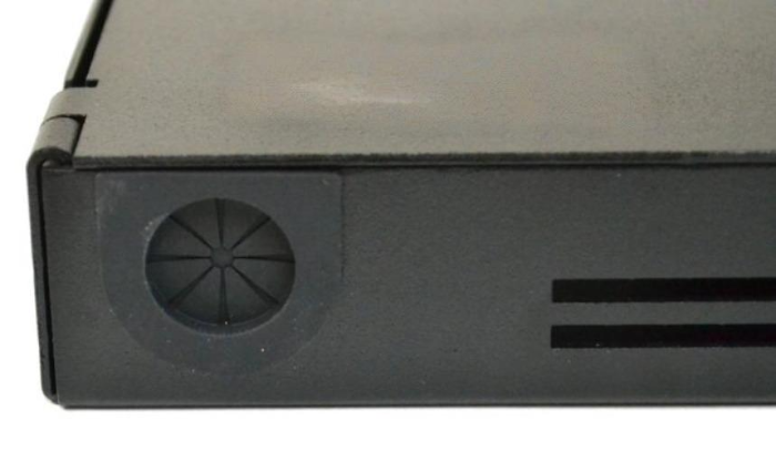 Compact Wall Mount Enclosure, Holds 1 Adapter Plate - Black