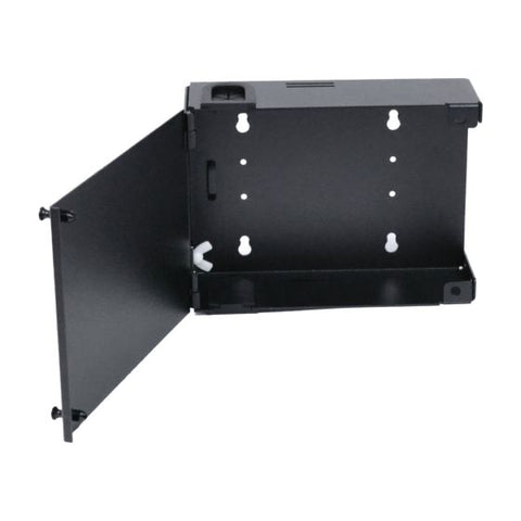 Wall Mount Enclosure Compact Holds 2 Adapter Plates Black