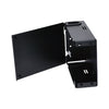 Wall Mount Enclosure Compact Holds 2 Adapter Plates Black