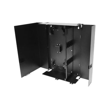 Wall Mount Patch Panel Deluxe Holds (12) Adapter Plates Unloaded Off White