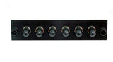 Adapter Plate 6-Pack FC Multimode Loaded Black