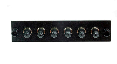 Adapter Plate 6-Pack FC Multimode Loaded Black
