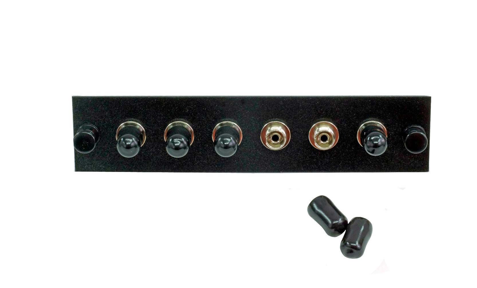 Adapter Plate 6-Pack FC Multimode Loaded Black