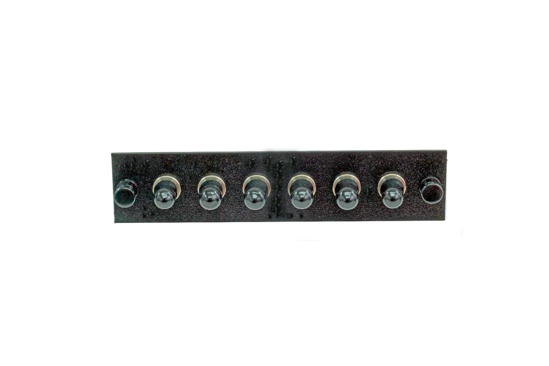 Adapter Plate 6-Pack FC Singlemode Loaded Black