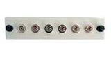 Adapter Plate 6-Pack FC Multimode Loaded Off White