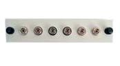Adapter Plate 6-Pack FC Multimode Loaded Off White