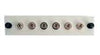 Adapter Plate 6-Pack FC Multimode Loaded Off White