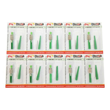 Splice-On Connector Cheetah FC APC Singlemode 900um Green 10 Pack