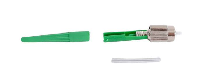 Splice-On Connector Cheetah FC APC Singlemode 900um Green 10 Pack