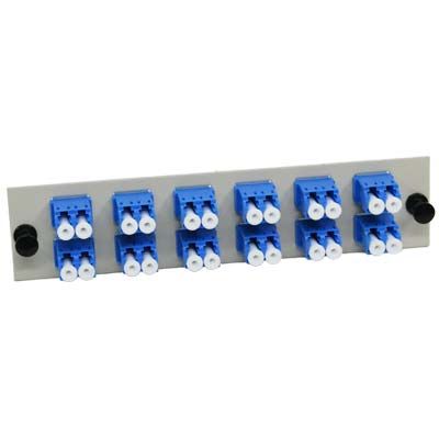 F1LC12DSULE - Extended Adapter Plate Singlemode LC/UPC 24 Fiber Off White