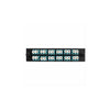 F1LC24DAPCSUL - Adapter Plate 12-Pack LC Duplex Singlemode APC Green Adapters Loaded (24 Fibers) Off White