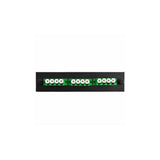 F1LC3QBKAPCSUL - Adapter Plate 3-Pack LC Quad Singlemode APC Green Adapters Loaded (12 Fibers) Black