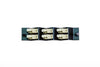 LC Duplex 6 Pack MM Beige Adapters 45 degree Plate - Black