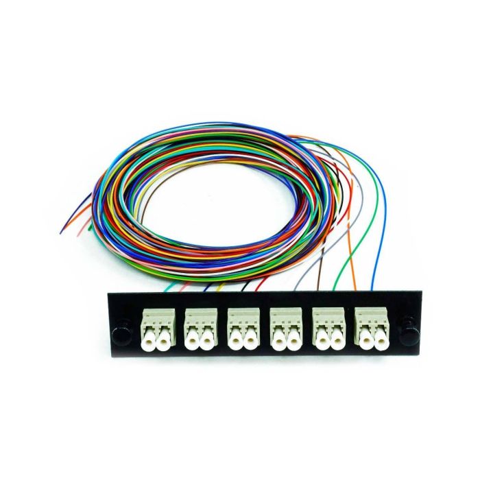 Snap Pack 12 Fiber Singlemode SC/APC Black Plate 3 Meters