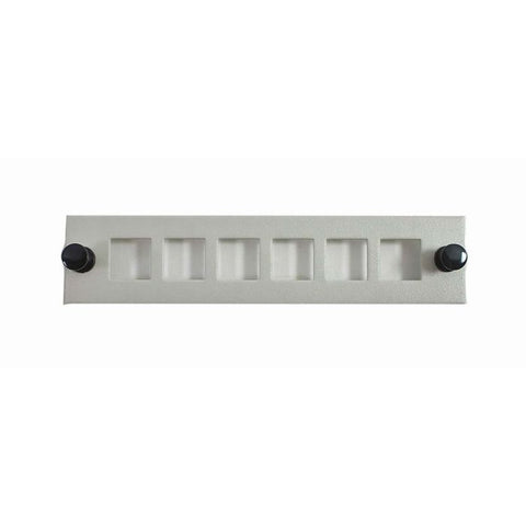 LC Duplex 6 Pack Square Hole, Unloaded -Off White
