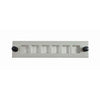 LC Duplex 6 Pack Square Hole, Unloaded -Off White