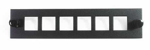 LC Duplex 6 Pack Square Hole, Unloaded - Black