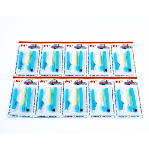 Splice-On Connector Armordillo LC Multimode 50um OM3 3mm / 2mm / 1.6mm Aqua 100 Pack