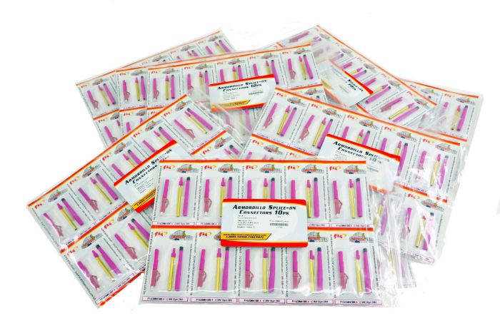 Splice-On Connector LC Multimode Armordillo OM4 3mm / 2mm / 1.6mm Magenta 100 Pack