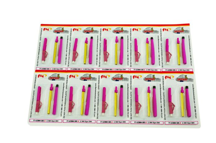 Splice-On Connector LC Multimode Armordillo OM4 3mm / 2mm / 1.6mm Magenta 100 Pack