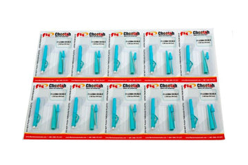 LC Splice-On Connector Cheetah Multimode 50um OM4, 900um, Aqua - 100pk