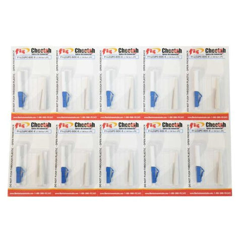 Splice-On Connector Cheetah LC UPC Singlemode 900um White 100 Pack