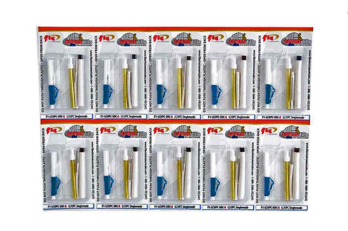 Splice-On Connector Armordillo LC UPC Singlemode 3mm / 2mm / 1.6mm White 10 Pack