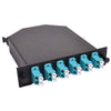 12-Fiber MPO to LC Duplex Cassette, Multimode OM3, Type B
