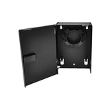 Wall Mount Patch Panel Mini Holds (1) Adapter Plate Unloaded Black