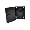 Wall Mount Patch Panel Mini Holds (1) Adapter Plate Unloaded Black