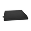Patch Panel 1RU Holds (3) Adapter Plates Solid Door Unloaded Black
