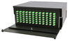Rack Mount Enclosure 4RU Loaded w/ 12 Duplex LC/APC Plates & Splice Trays Black