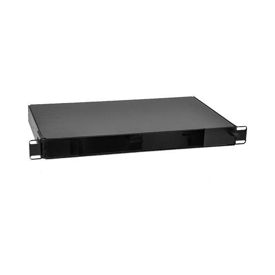 Adapter Plate Patch Panel Swing Out Patch Panel 1RU Holds (2) Adapter Plates Unloaded Black ...
