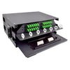 Rack Mount Splice & Patch Enclosure 4RU Holds (4) LGX Panels Unloaded Off White
