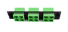 Adapter Plate 6-Pack SC Duplex Singlemode APC Green Adapters Loaded (12 Fibers) Black