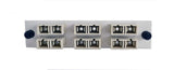 Adapter Plate 6-Pack SC Duplex Multimode Beige Adapters Loaded (12 Fibers) Off White