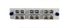 Adapter Plate 6-Pack SC Duplex Multimode Beige Adapters Loaded (12 Fibers) Off White