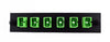 Adapter Plate 6-Pack SC Singlemode APC Green Adapters Loaded Black