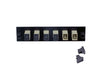 Adapter Plate 6-Pack SC Multimode Beige Adapters Loaded Black