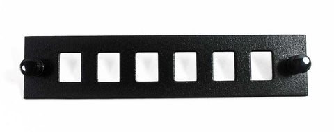 Adapter Plate 6-Pack SC Universal Unloaded Black
