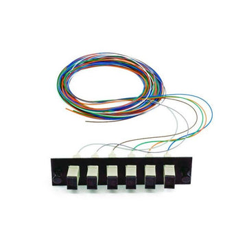 Snap Pack, 6 Fiber, Multimode 50um OM2, SC, Black Plate, 3 Meters