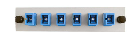 SC 8-Pack Plate Beige Loaded with SM Adapters