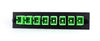 SC 8-Pack Plate Black Loaded with APC Adapters